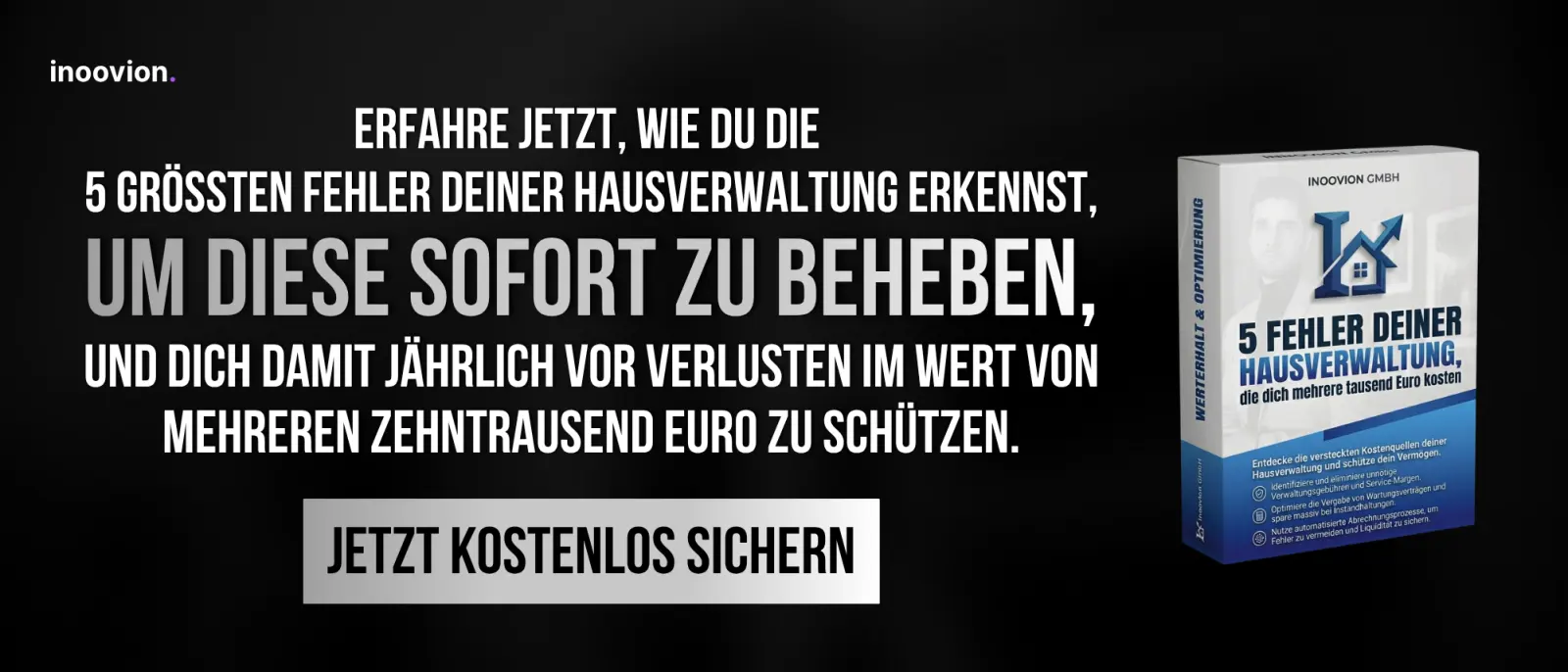 Kostenloser Lead-Magnet zu fünf typischen Fehlern in der Hausverwaltung von Zinshäusern