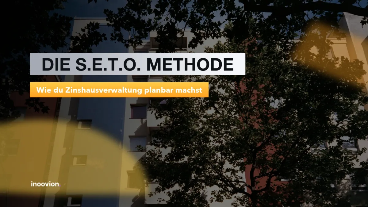 Tom Kinne erklärt die S.E.T.O. Methode für die professionelle Hausverwaltung von Zinshäusern