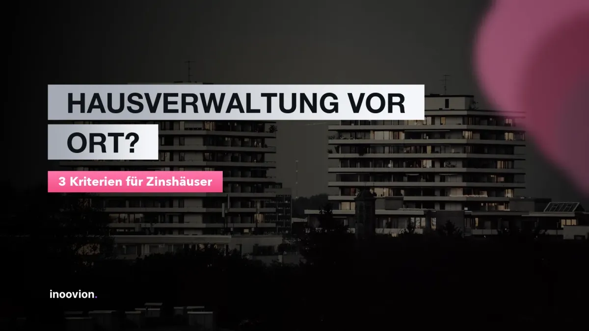 Tom Kinne erklärt, wann eine Hausverwaltung für Zinshäuser nicht vor Ort sitzen muss