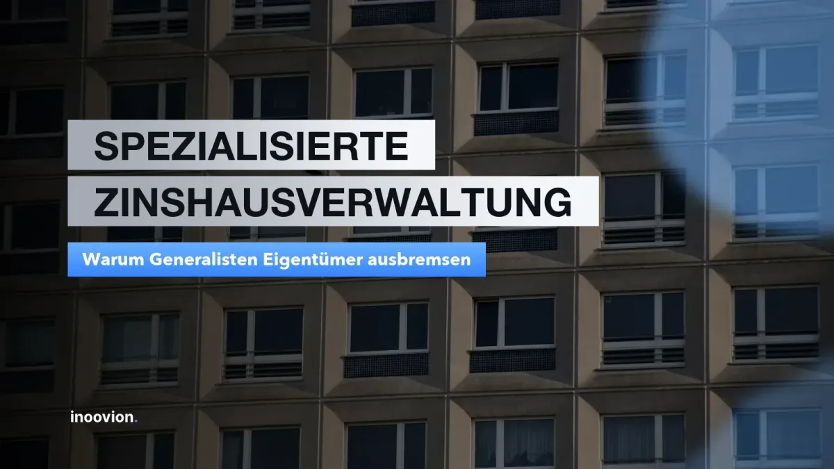 Tom Kinne erklärt, warum eine spezialisierte Zinshausverwaltung für Eigentümer entscheidend ist