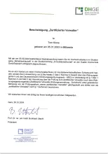 Urkunde Zertifizierter Verwalter nach §26a WEG